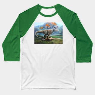 Tyrannosaurus rex with prey Baseball T-Shirt